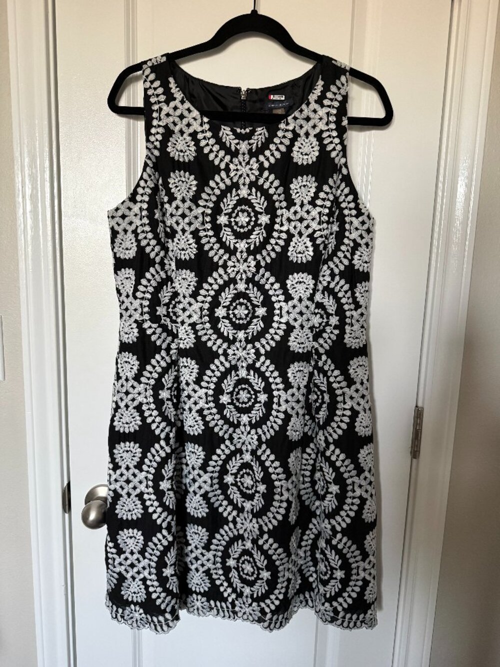 Tommy Hilfiger Emroidered Navy Dress